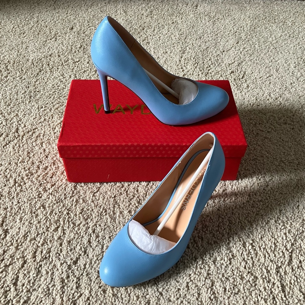 Elegant High heels - 4 inch - Cinderella blue